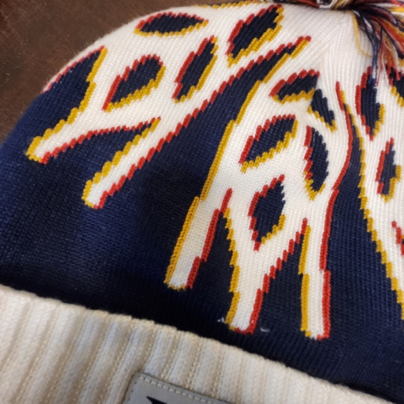 Miller Lite Winter Beanie Hat OSFA Miller Products Nordic Pom Blue Winter NWOT - Picture 6 of 7